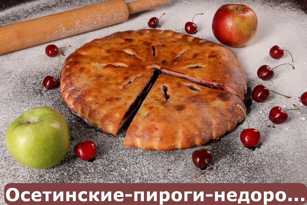 Пирог с яблоком и вишней